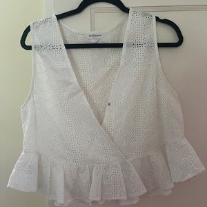BCBGeneration White Eyelet Blouse